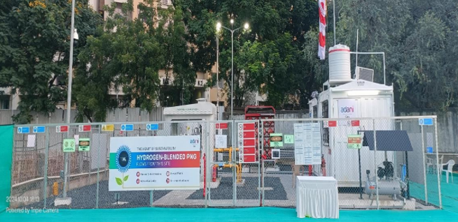 Hydrogen blending installation at Ahmedabad